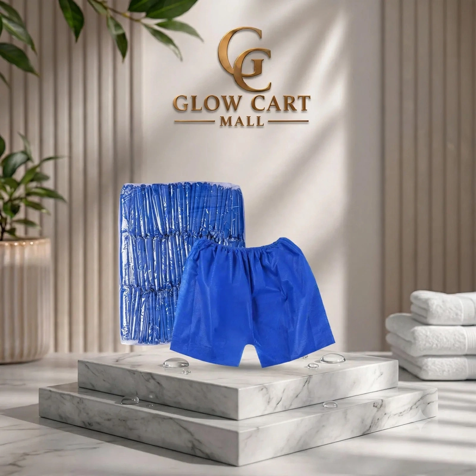 DISPOSABLE BLUE  SHORT 50PCS  ( BLUE )