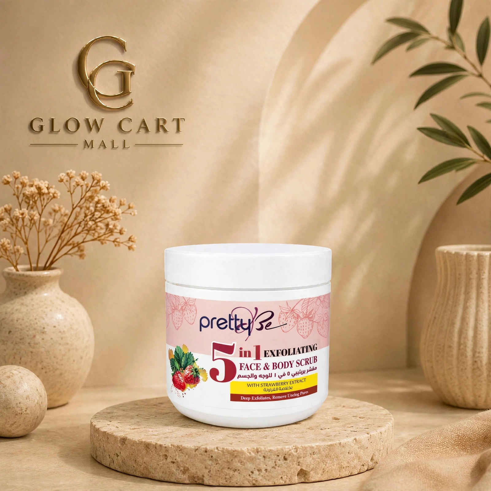 Pretty Be Strawberry Scrub 5 In 1    500ml