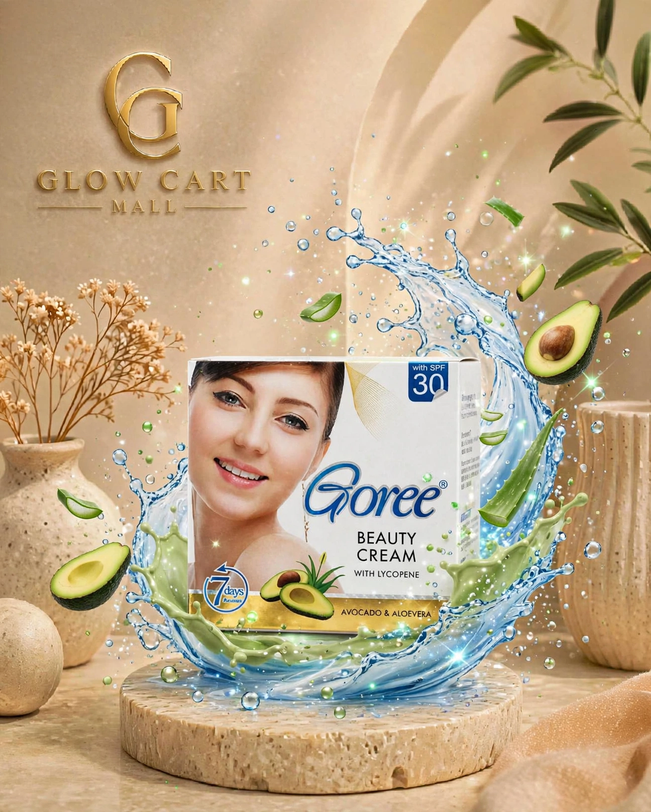 Goree Beauty Cream with Lycopene Avocado & Aloevera