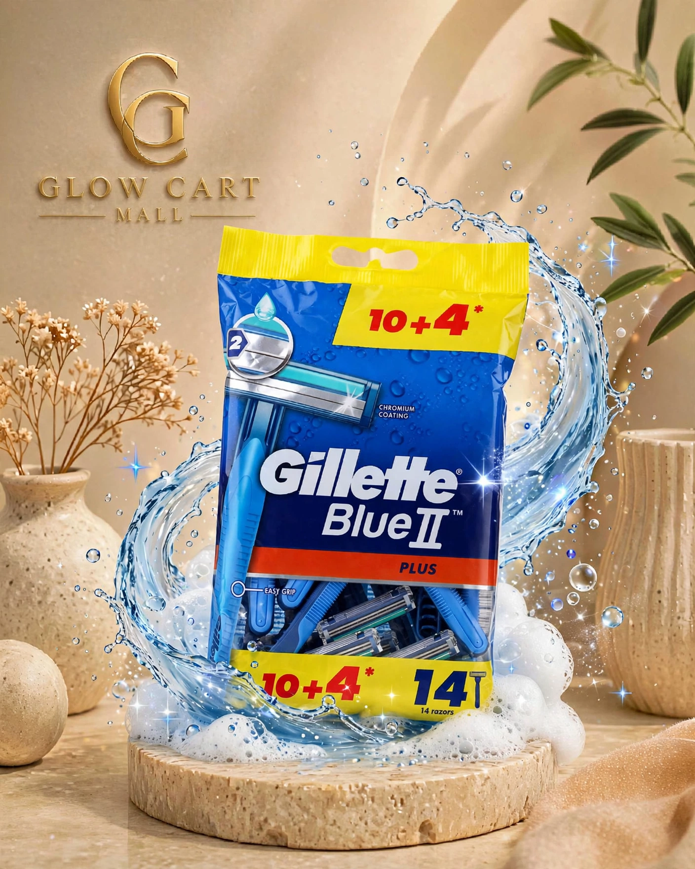 Gillette Blue II Plus 10+4=14 Disposable Razors