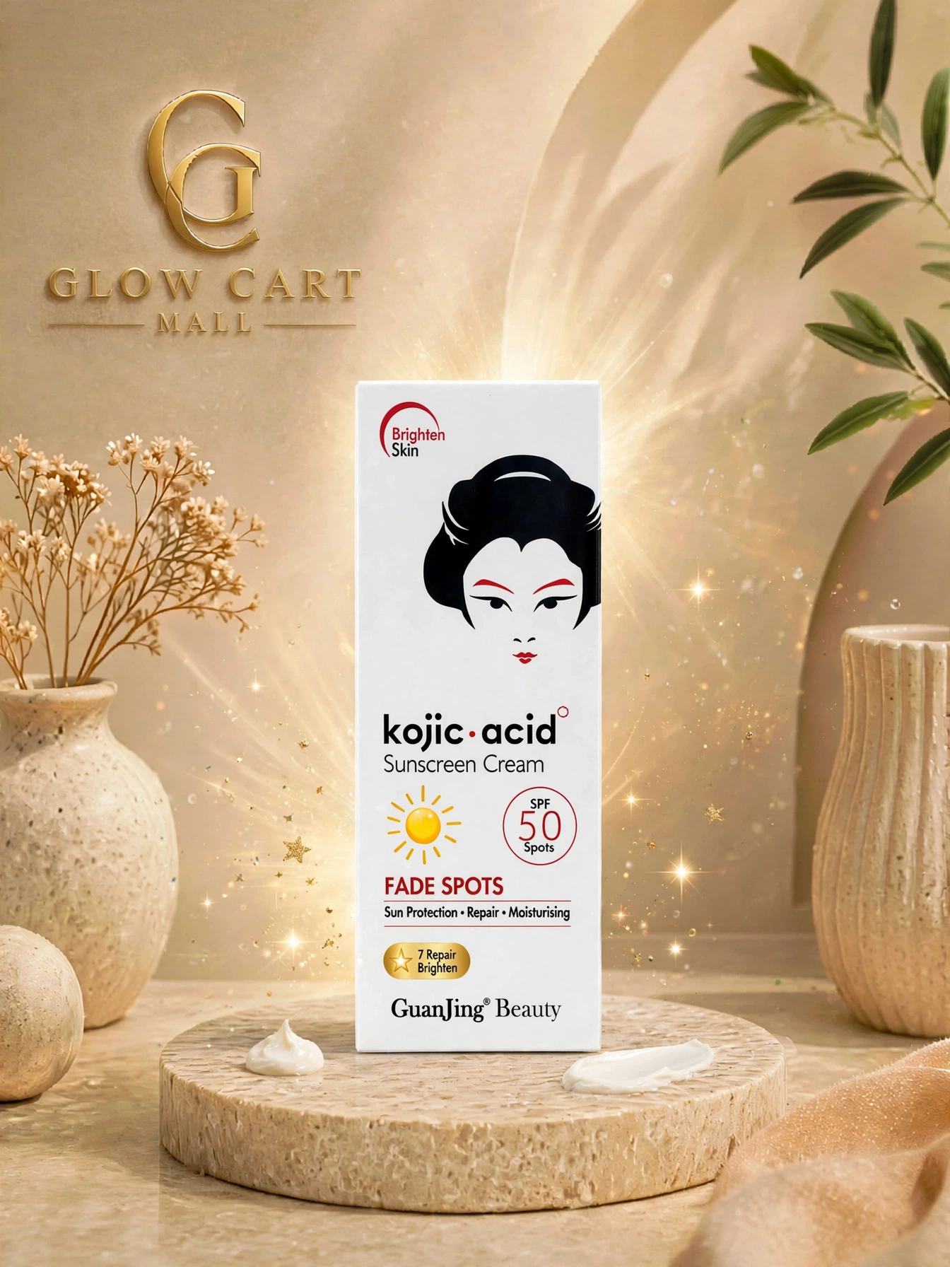 Sunscreen Cream SPF 50 kojic acid